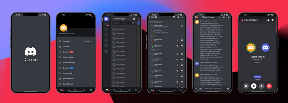 iphone showing different features on discord