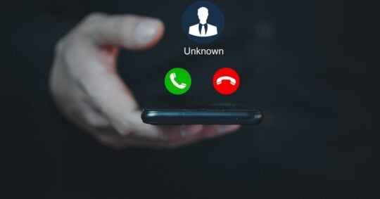 unknown number calling phone